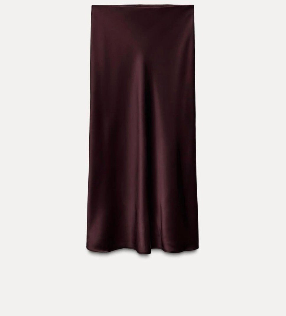 Zr Design Elegant Satin Fabric Skirt - Image 4