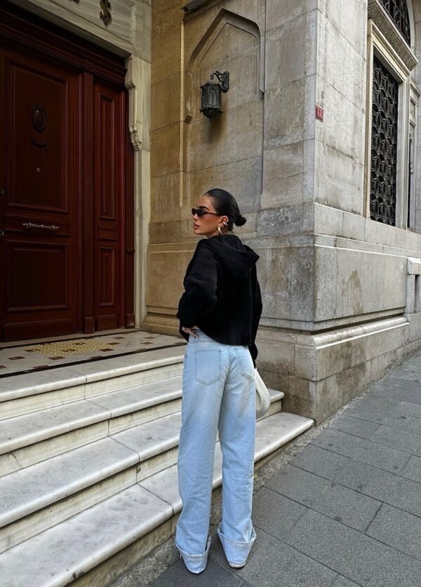 Hooded Cotton Knit Cardigan - Image 7