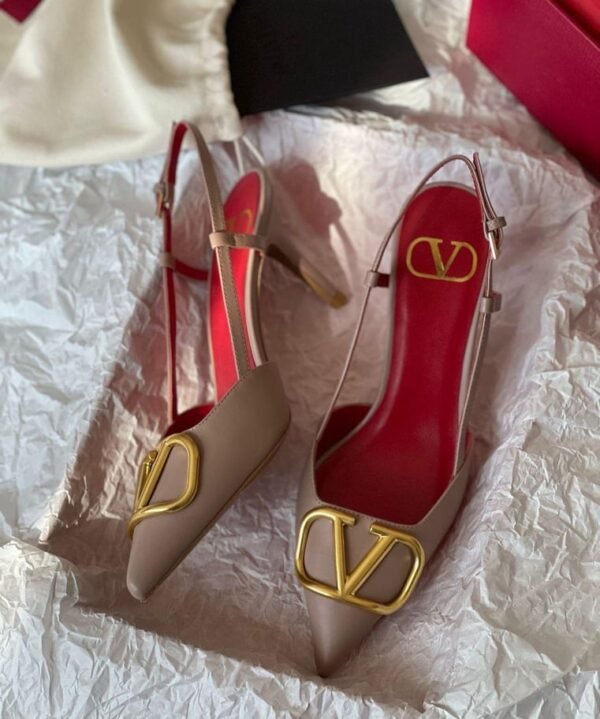 Valentino Beige High Heel Shoes - Image 4