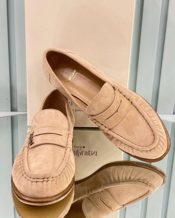 YSL Suede Beige Loafer