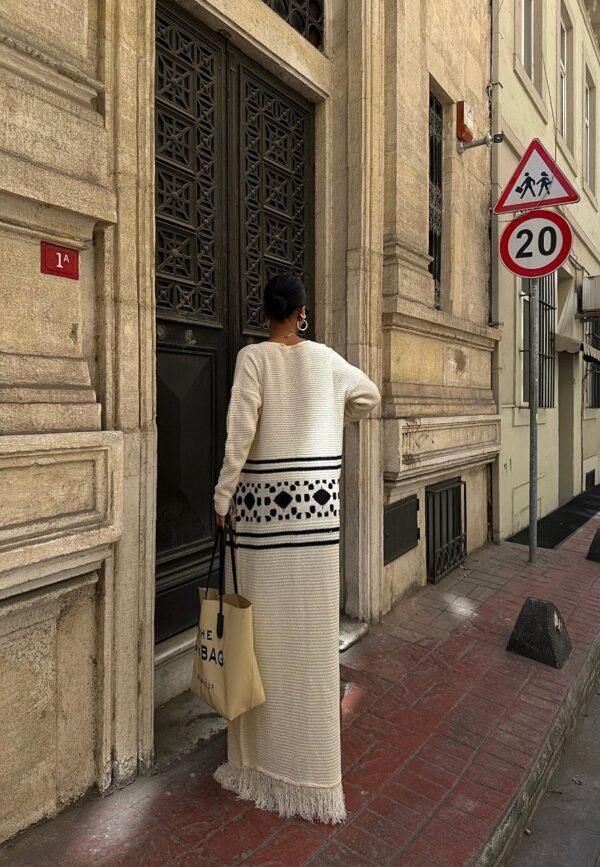 Ethnic Pattern Long Cardigan - Image 4