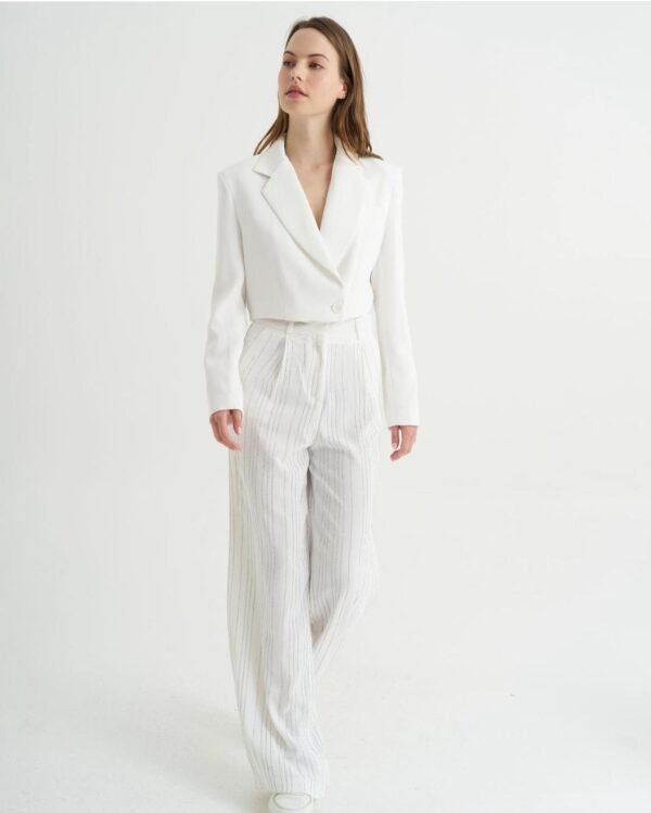 Palazzo Pants with Stone Details - Image 6