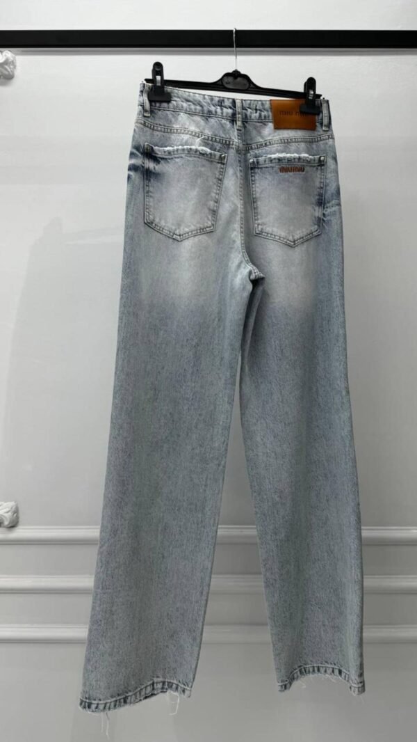 Miu Miu Stone Denim Pants - Image 3