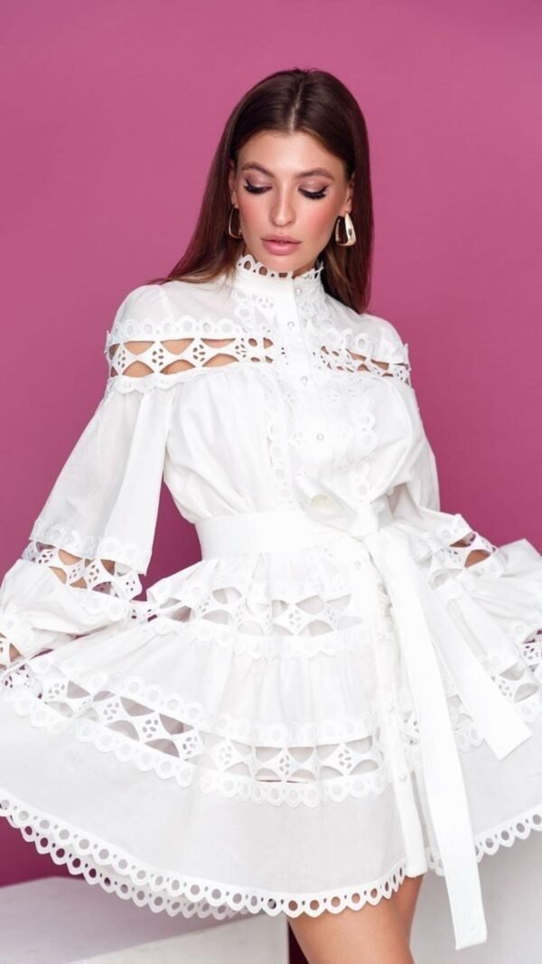 ZIMMERMAN LACE DETAIL DRESS - Image 10