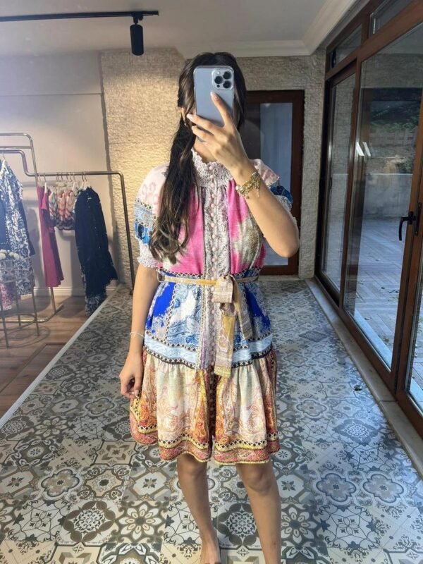 Zimmerman Multicolored Patterned Mini Dress