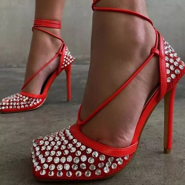 Bottega Veneta Rhinestone Heels