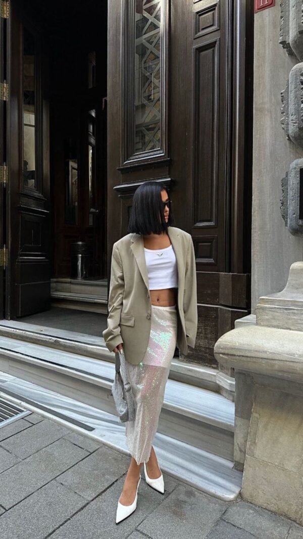 Sequined Midi Skirt - Image 2
