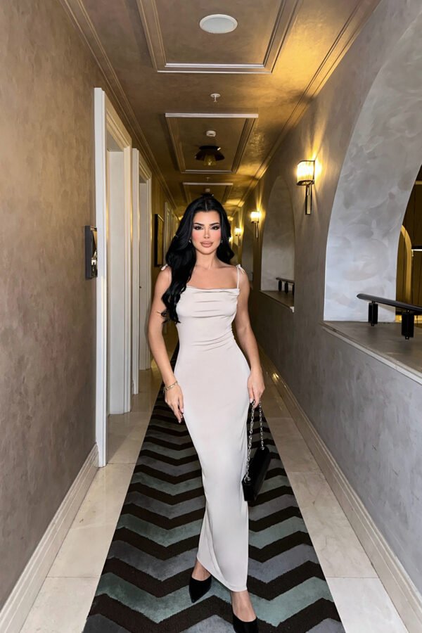 Backless String Long Dress