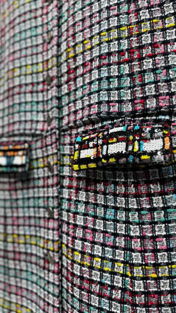 Chanel Shiny Cotton Tweed Dress - Image 6