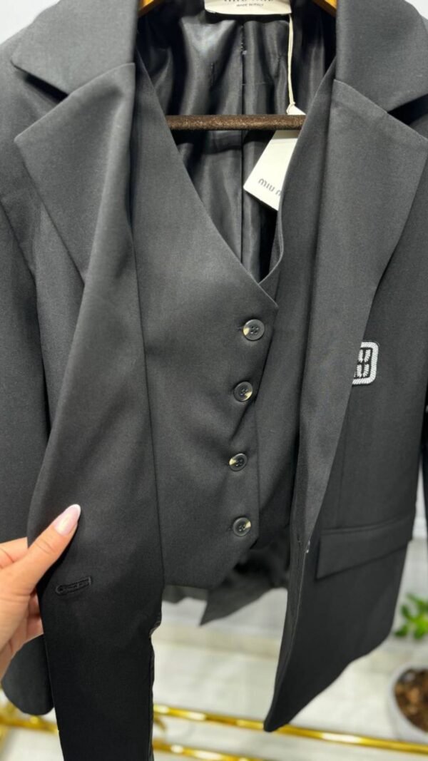 Miu Miu Blazer Jacket Short Skirt Set - Image 7