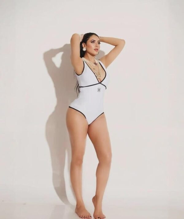 Chanel White One Piece Swimsuit - Image 2