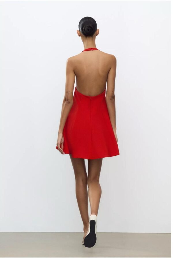 ZR Linen Short Dress - Image 4