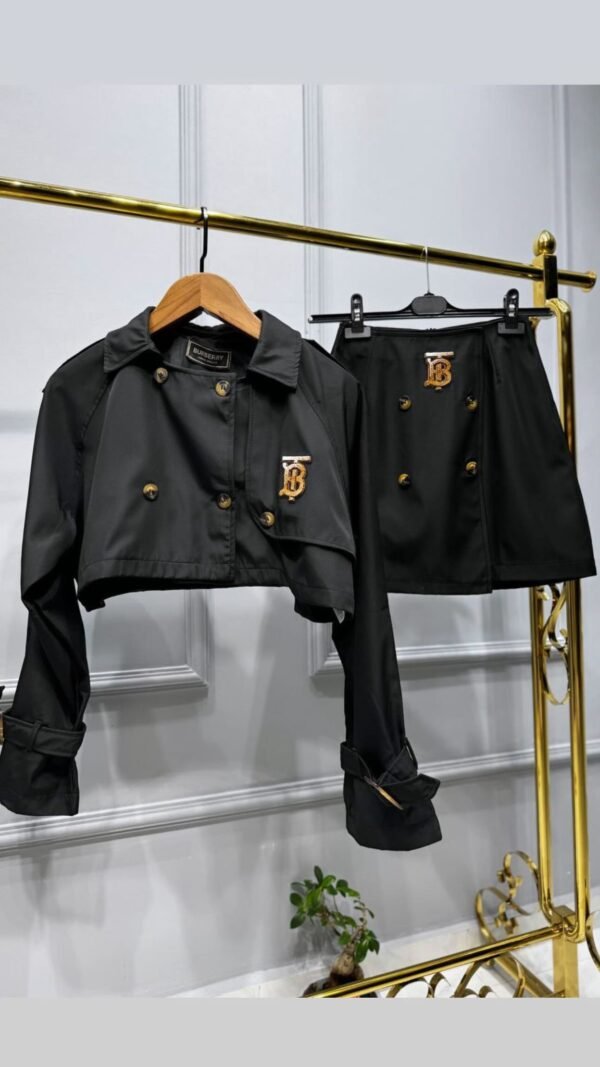 Burberry Jacket Skirt Set