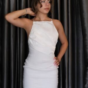 Zr White Tight Mini Dress