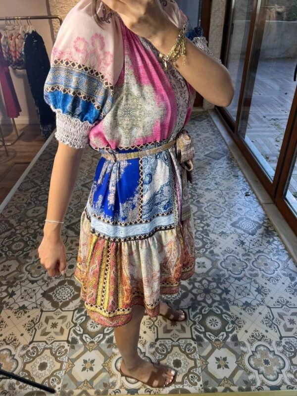 Zimmerman Multicolored Patterned Mini Dress - Image 3