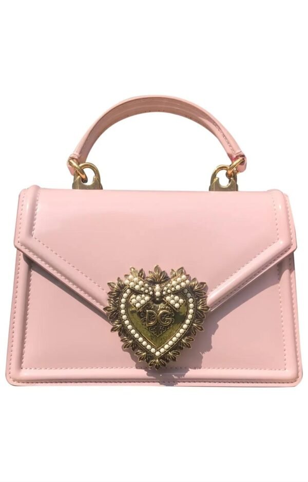 Dolce Gabbana Smooth Devotion Bag In Pale Pink