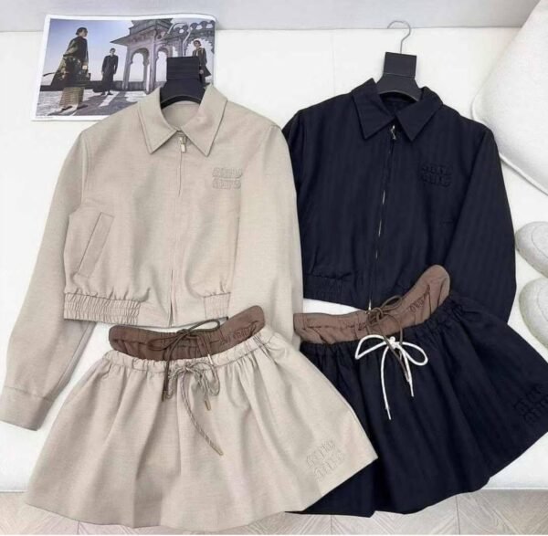Miu Miu Shorts Skirt Jacket Set