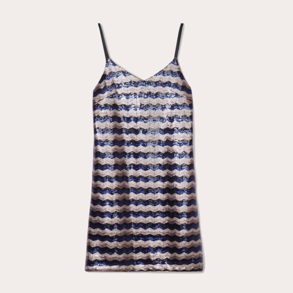 Zig-Zag Sequin Dress