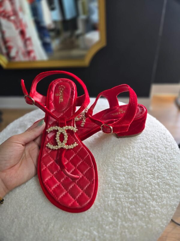 Chanel Leather Sandal - Image 2
