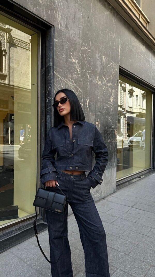 Denim Jacket Pantaloon Suit - Image 3