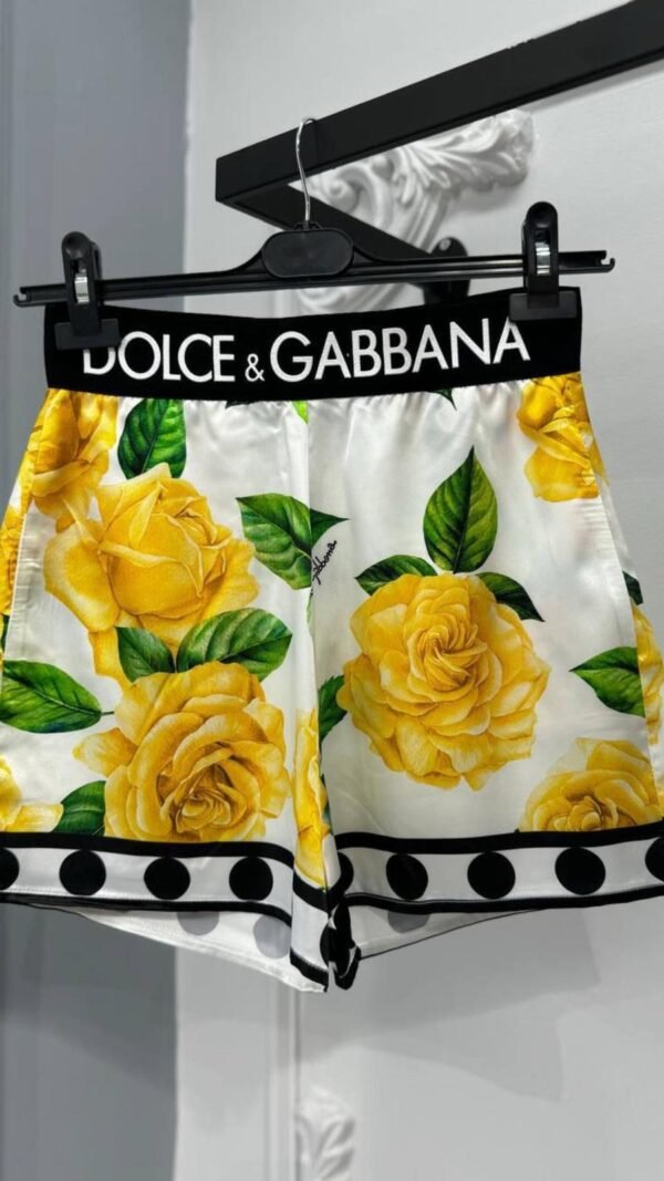 Dolce Gabbana Floral Print Satin Set - Image 3