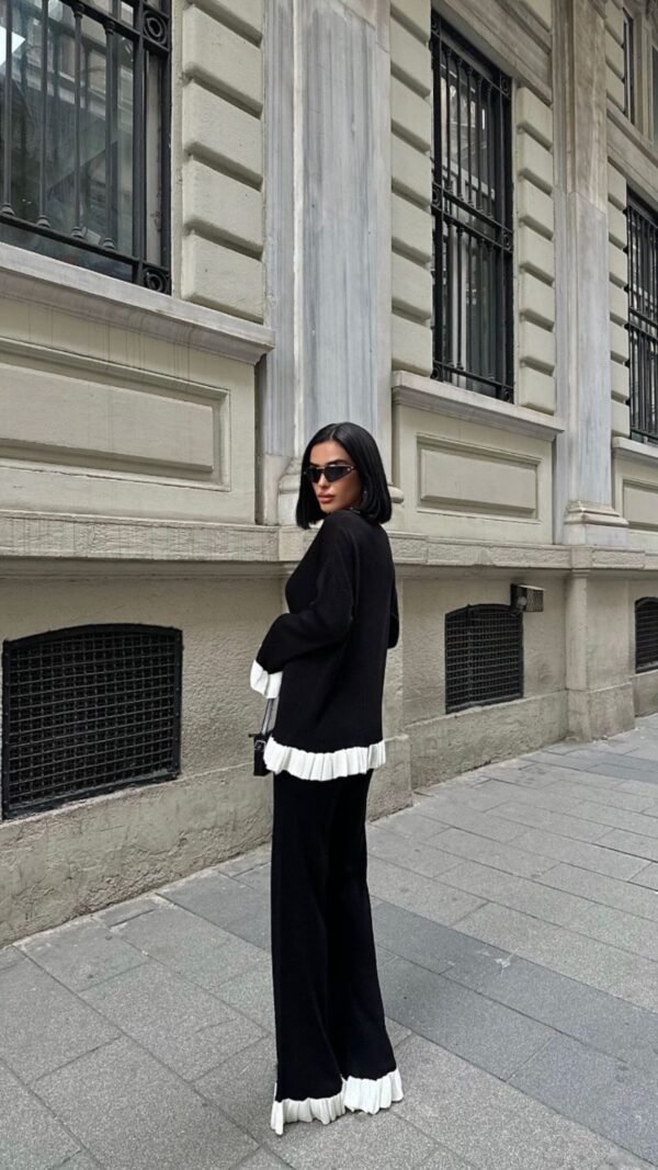 Knitwear Ruffle Detailed Suit - Image 5