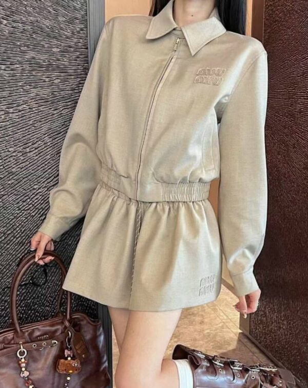 Miu Miu Shorts Skirt Jacket Set - Image 3