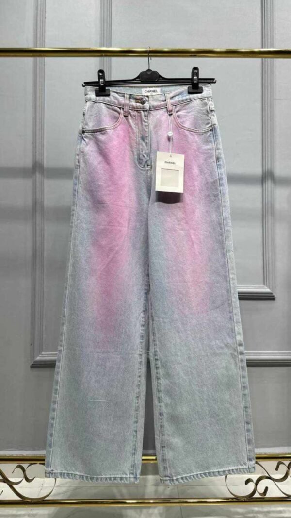 Chanel Wide Leg Gradient Jeans