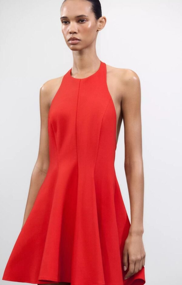 ZR Linen Short Dress - Image 3