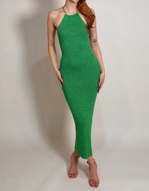 Green Knitted Dress
