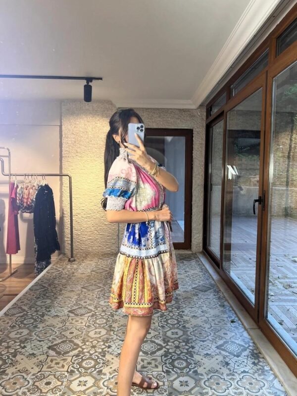 Zimmerman Multicolored Patterned Mini Dress - Image 2