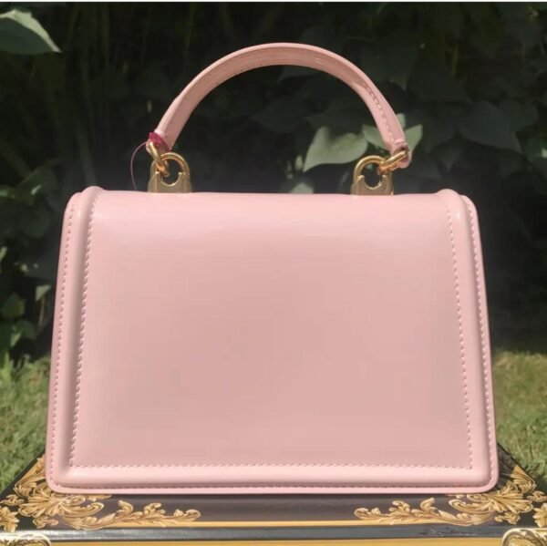 Dolce Gabbana Smooth Devotion Bag In Pale Pink - Image 3