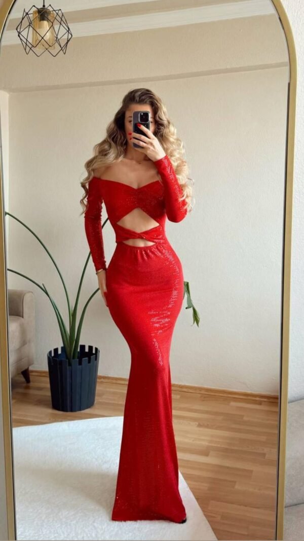 Sequined Long Dress - Image 3
