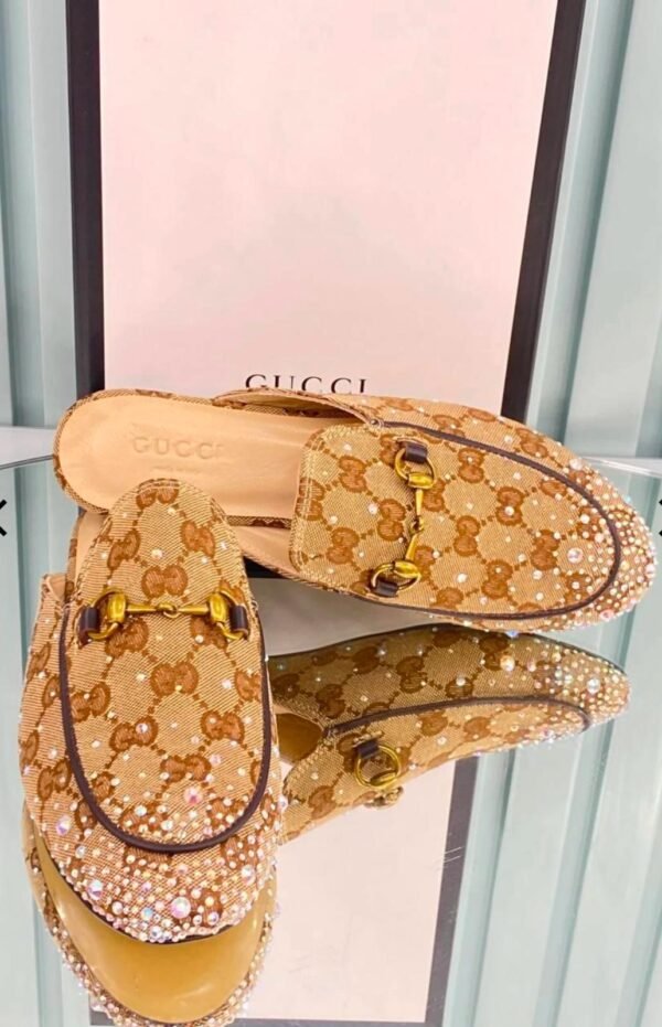 Gucci Rhinestone Slippers - Image 2