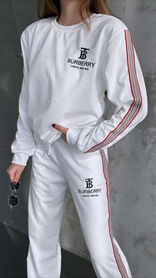 Burberry White Sports Suit - Image 2