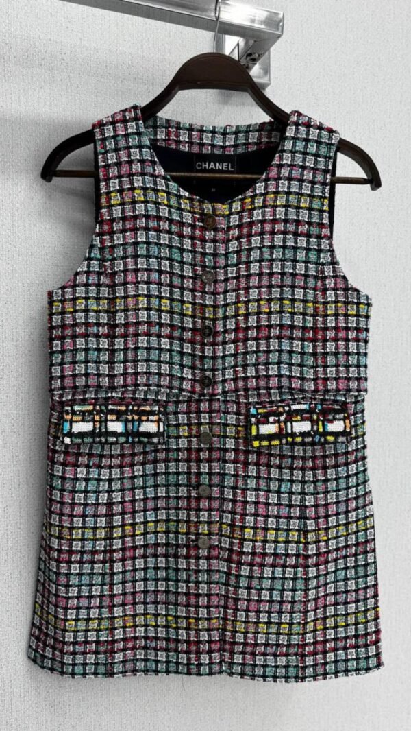 Chanel Shiny Cotton Tweed Dress