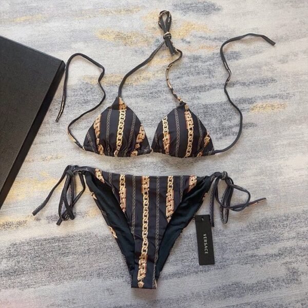 Versace Chain Print Bikini - Image 2