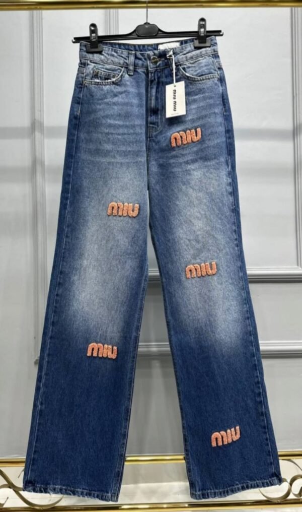 Miu Miu Jeans 3D Emblem