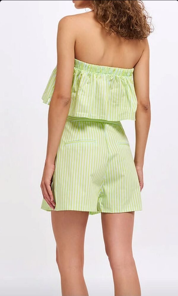 Striped Strapless Green Set - Image 4