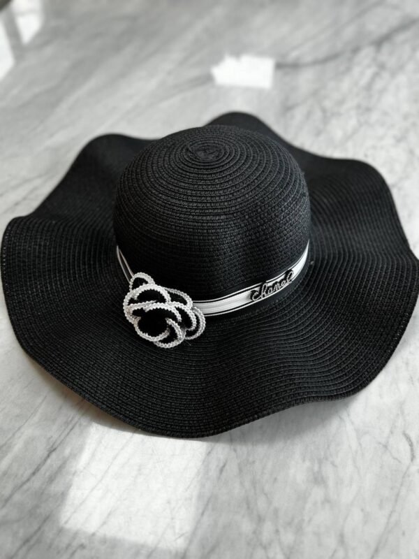 Chanel Straw Bucket Hat - Image 2