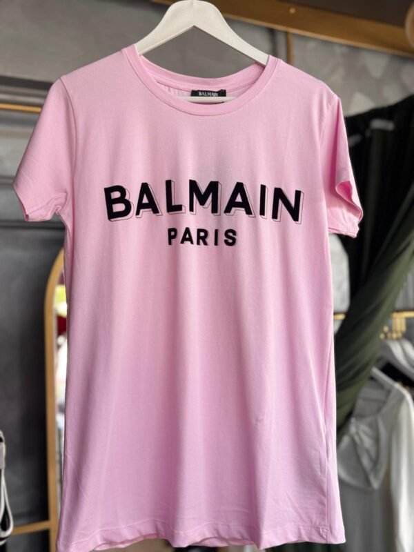Balmain Pink T-Shirt - Image 2