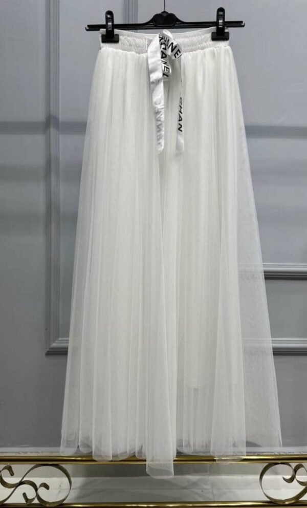 Chanel Tulle Long Skirt - Image 4