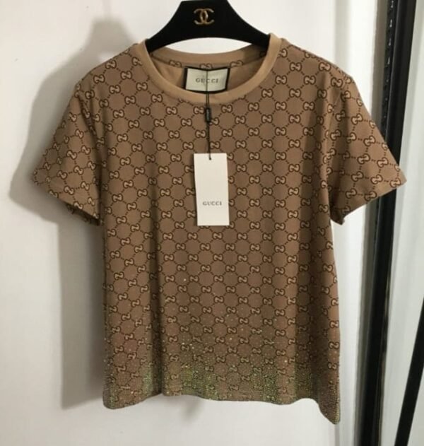 Gucci Rhinestones T-Shirt - Image 2