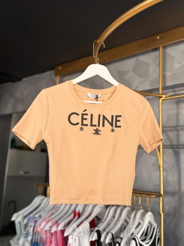 Celine Cropped T-Shirt