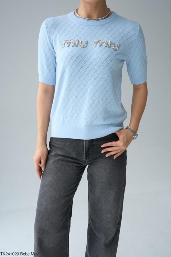 Miu Miu Pearls T-shirt - Image 3