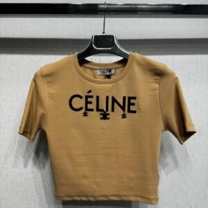 Celine Cropped T-Shirt