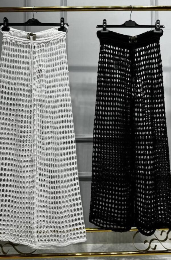 Celine Crochet Net Pants