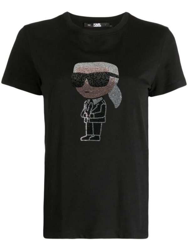 Karl Lagerfeld Rhinestone T-Shirt - Image 5