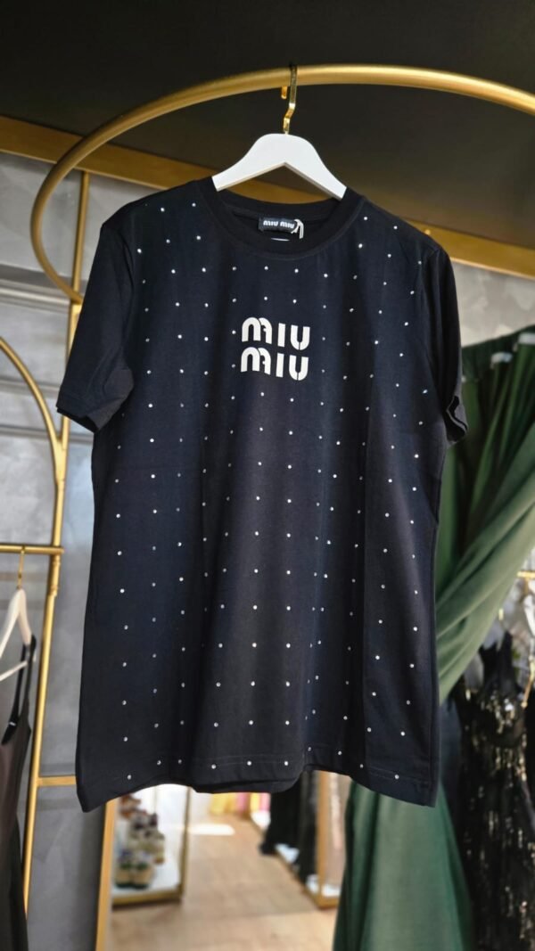 Miu Miu Rhinestone T-Shirt