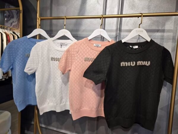 Miu Miu Pearls T-shirt